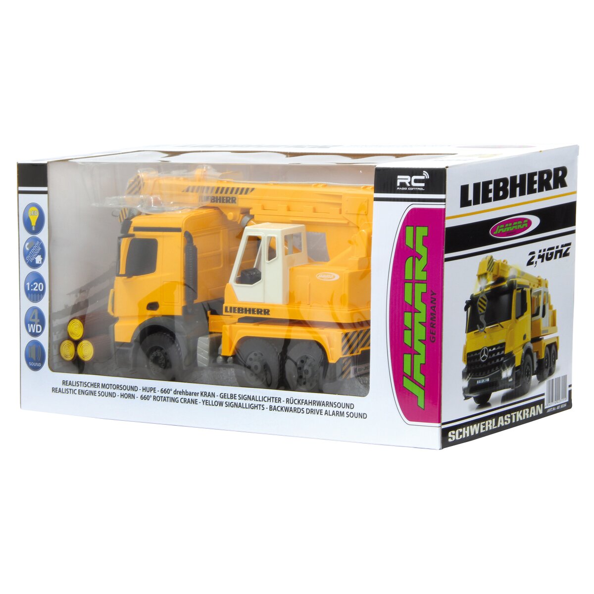 Schwerlastkran Mercedes-Benz Arocs Liebherr 1:20 2,4GHz