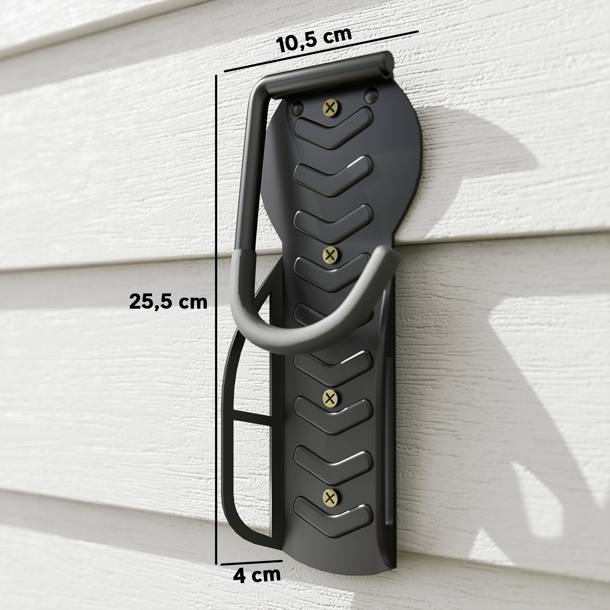 4er Set Fahrrad Wandhalterung Vertikal mit 30 kg Tragkraft klappbar für 4 Fahrräder Schwarz