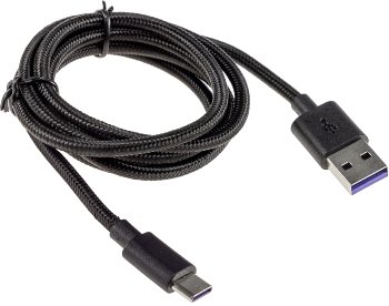 USB-Kabel USB-A auf USB-C 1,0m, Stecker/Stecker, 5-12V, max 36W / 3A