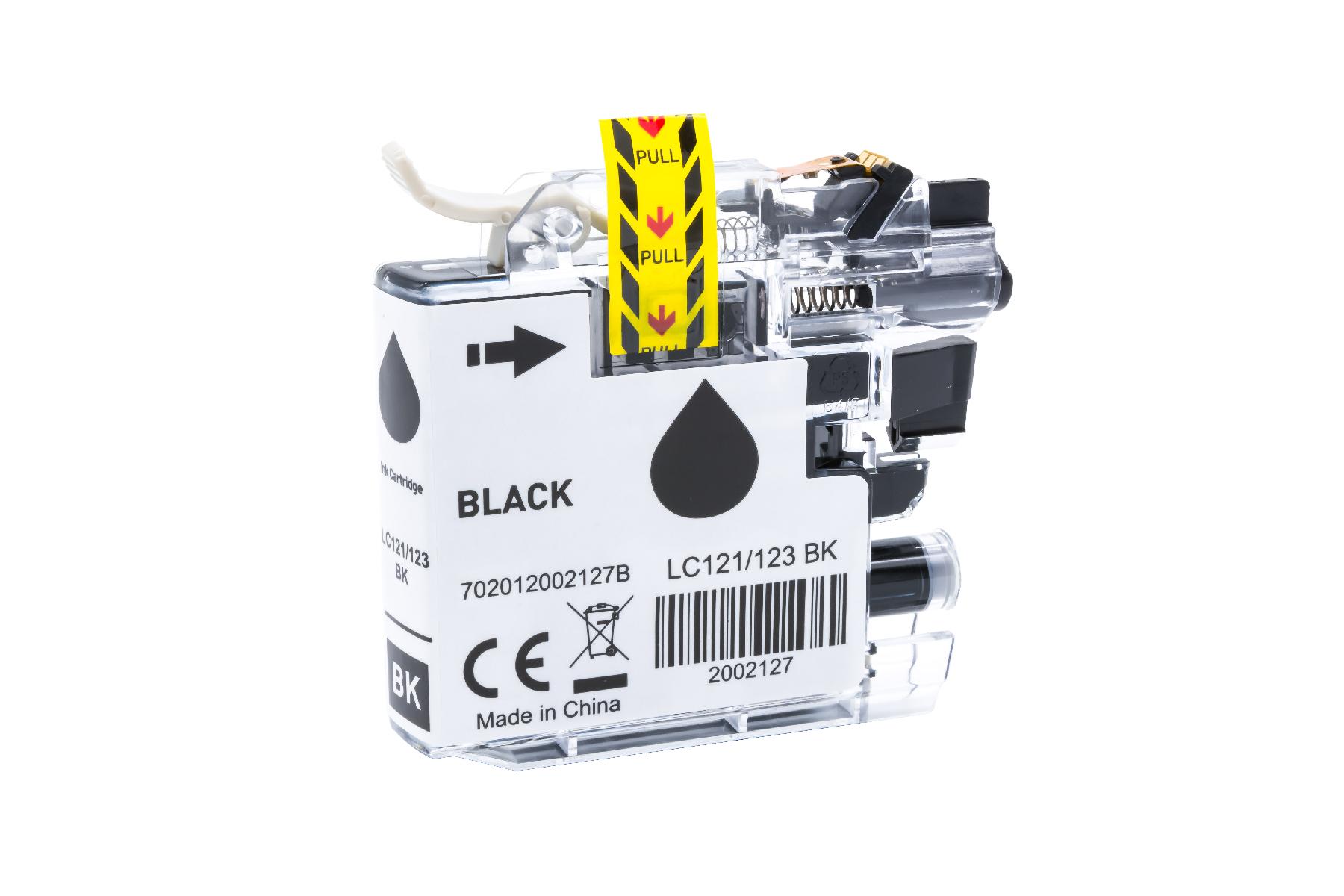 LC121/123XLBK alternativ Tinte black Brother / LC123BK / 14,6ml LC121/123XLBK alternativ Tinte black Brother / LC123BK / 14,6ml