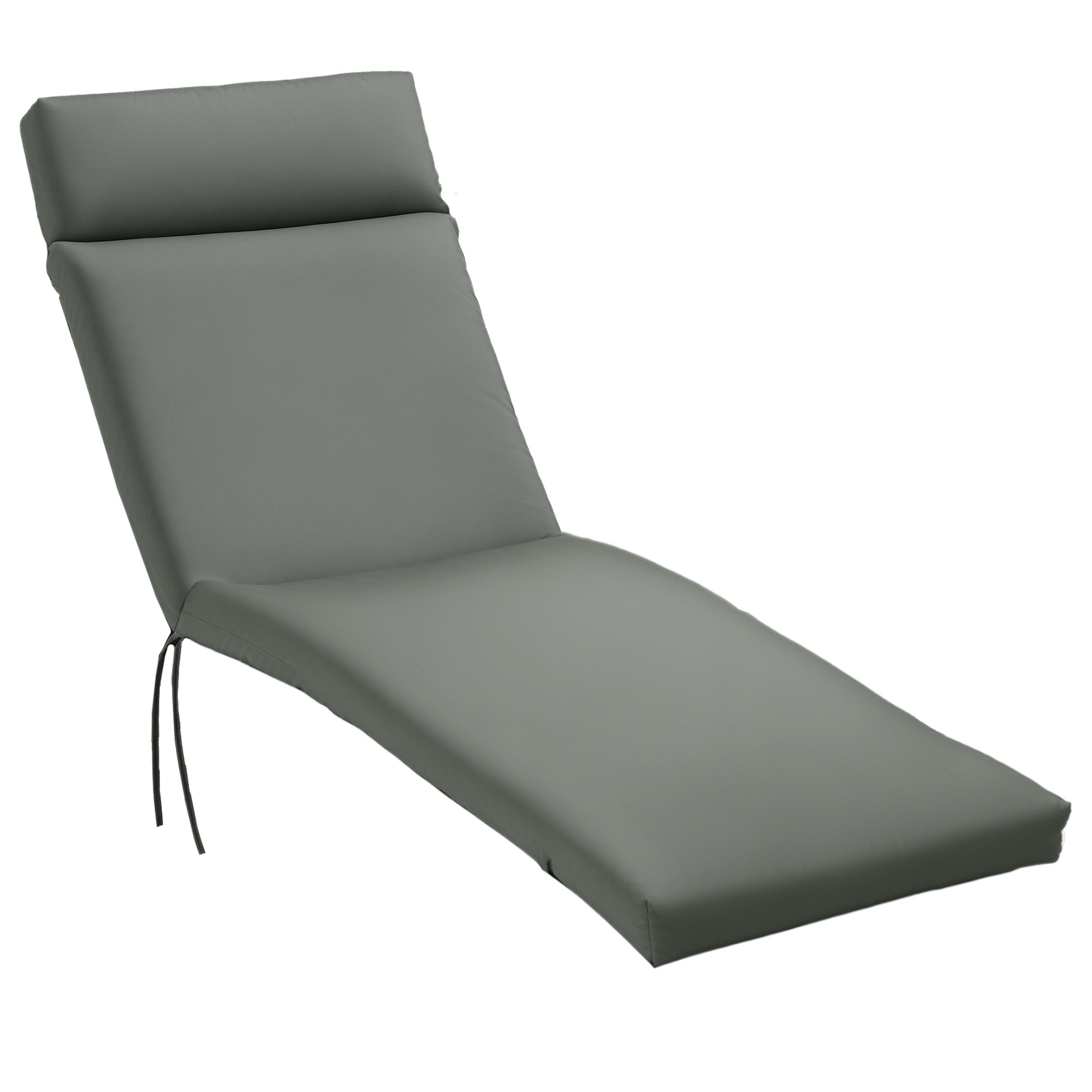 Liegenauflage Liegenpolster Sonnenliege Auflage Gartenliege Polsterauflage Bezug Polyester Dunkelgrau 196 x 55 x 8 cm