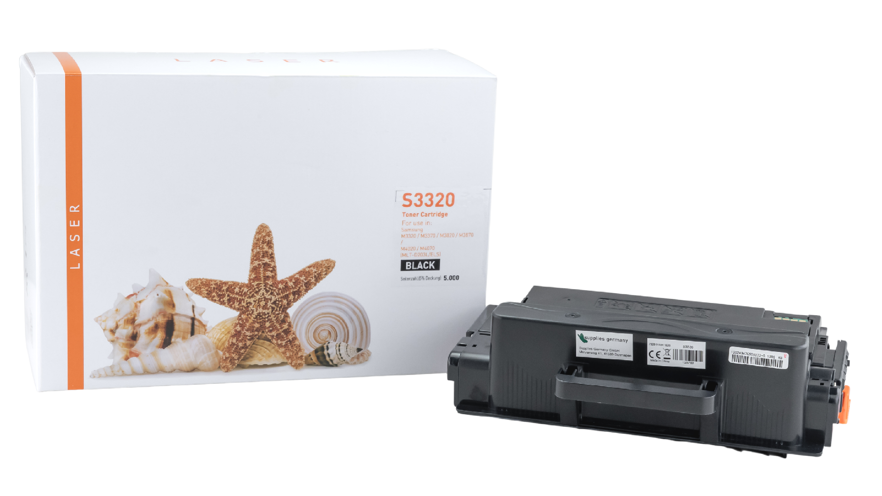 M3320 alternativ Toner schwarz für Samsung  / MLTD203L/ELS / 5.000 Seiten
