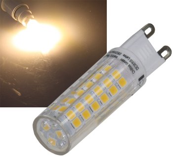 LED Stiftsockel G9, 6W, 590lm, 3000k, 330°, 230V, warmweiß