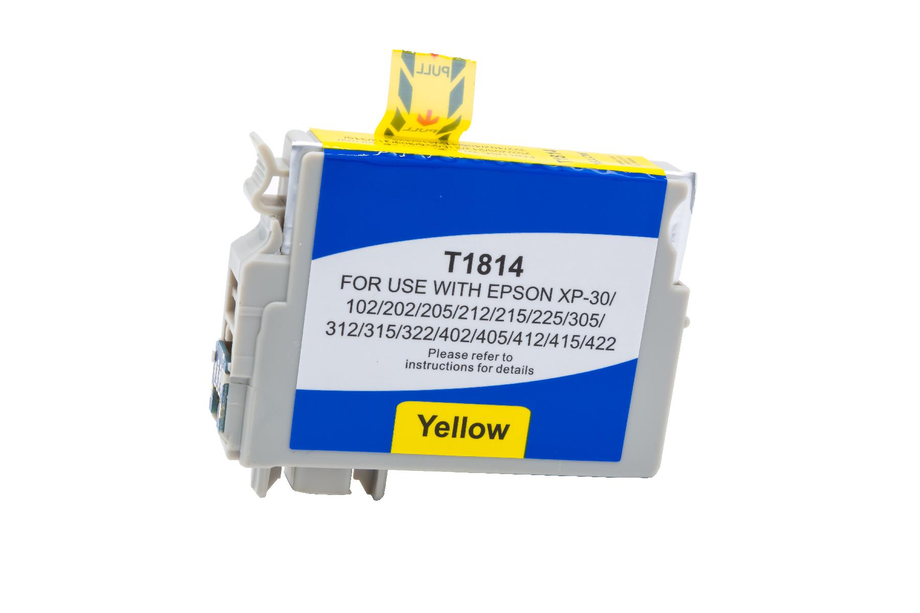 T1814 alternativ Tinte gelb für Epson  / C13T18144010 / 16ml