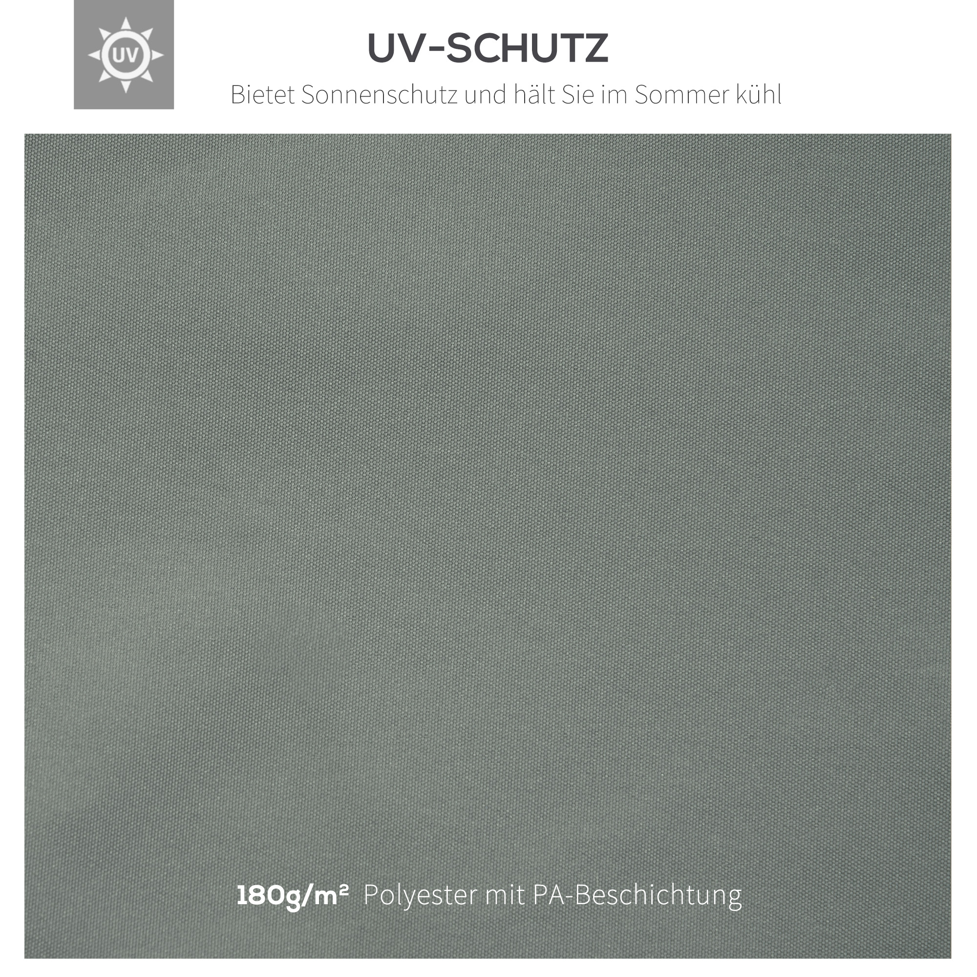 Ersatzdach für Metallpavillon 3x4m wasserabweisend Pavillondach für Gartenpavillon Partyzelt Gartenzelt Polyester Dunkelgrau