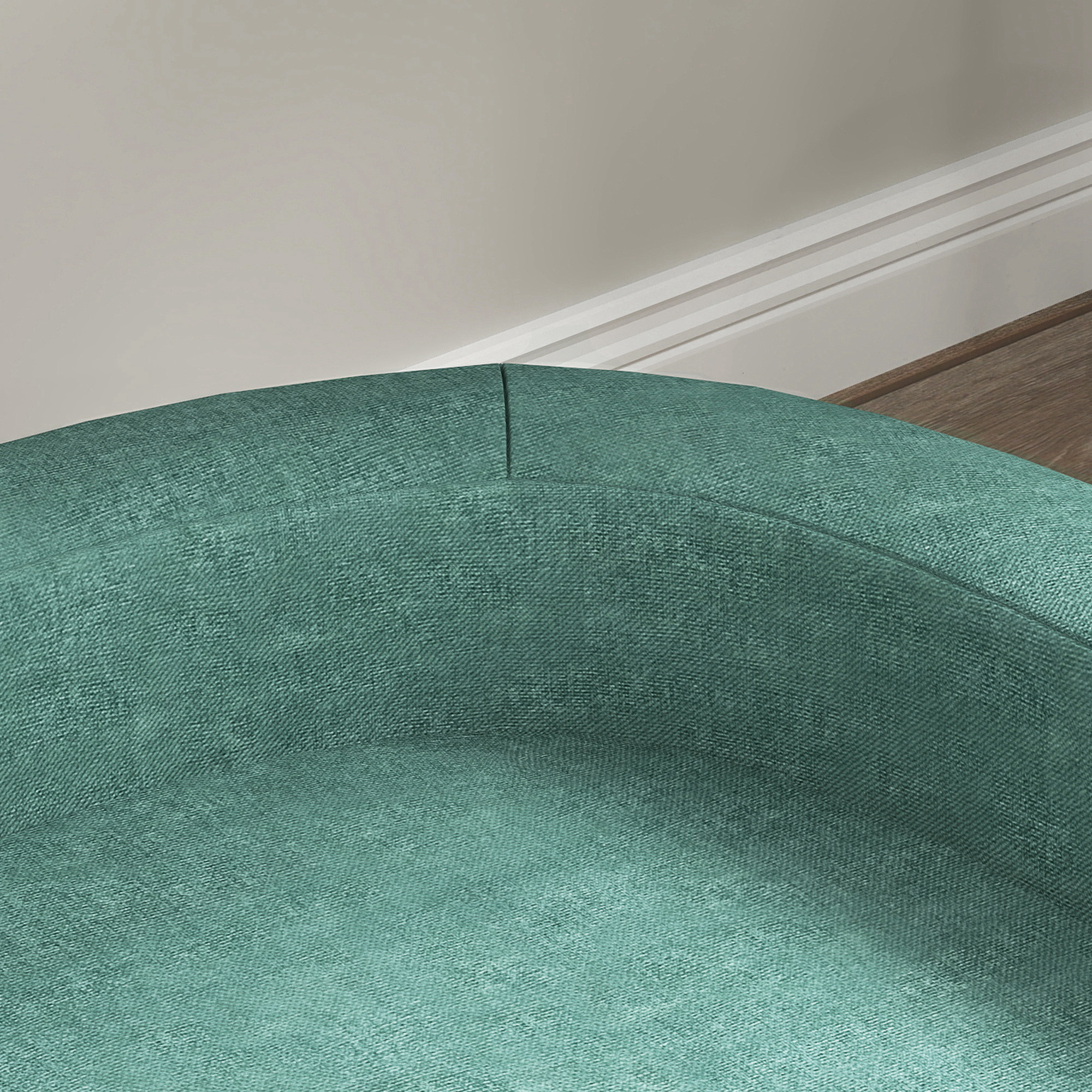 Hundebett Hundesofa Haustiersofa, Eukolyptusholz, 98 x 67 x 25 cm, Grün