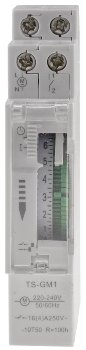 analoge Tages-Zeitschaltuhr für, Schalttafel-Einbau, 230V, max. 3500W