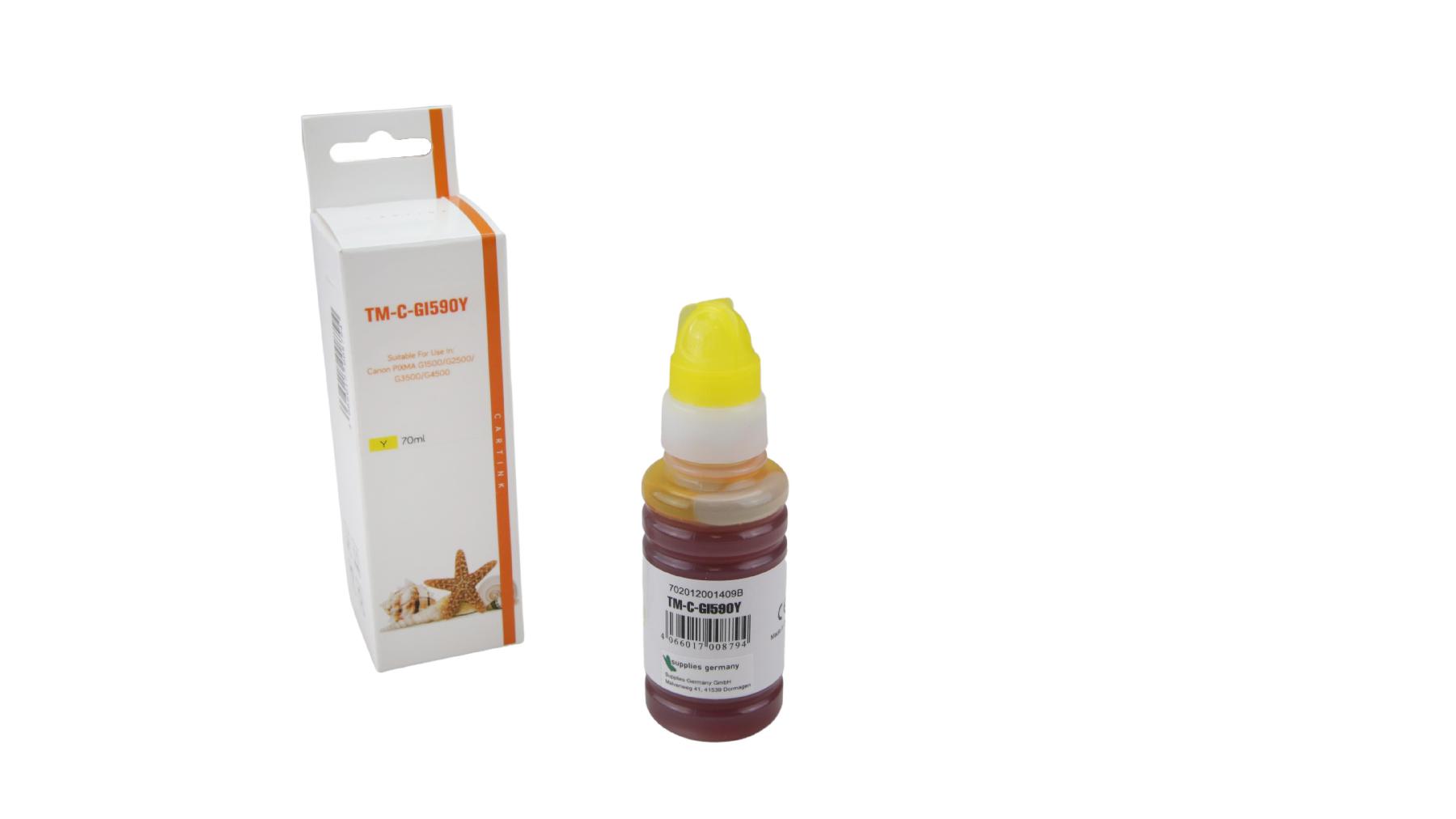 GI590Y Eco Tank Nachfüllflasche yellow für Canon / GI590Y / 70ml