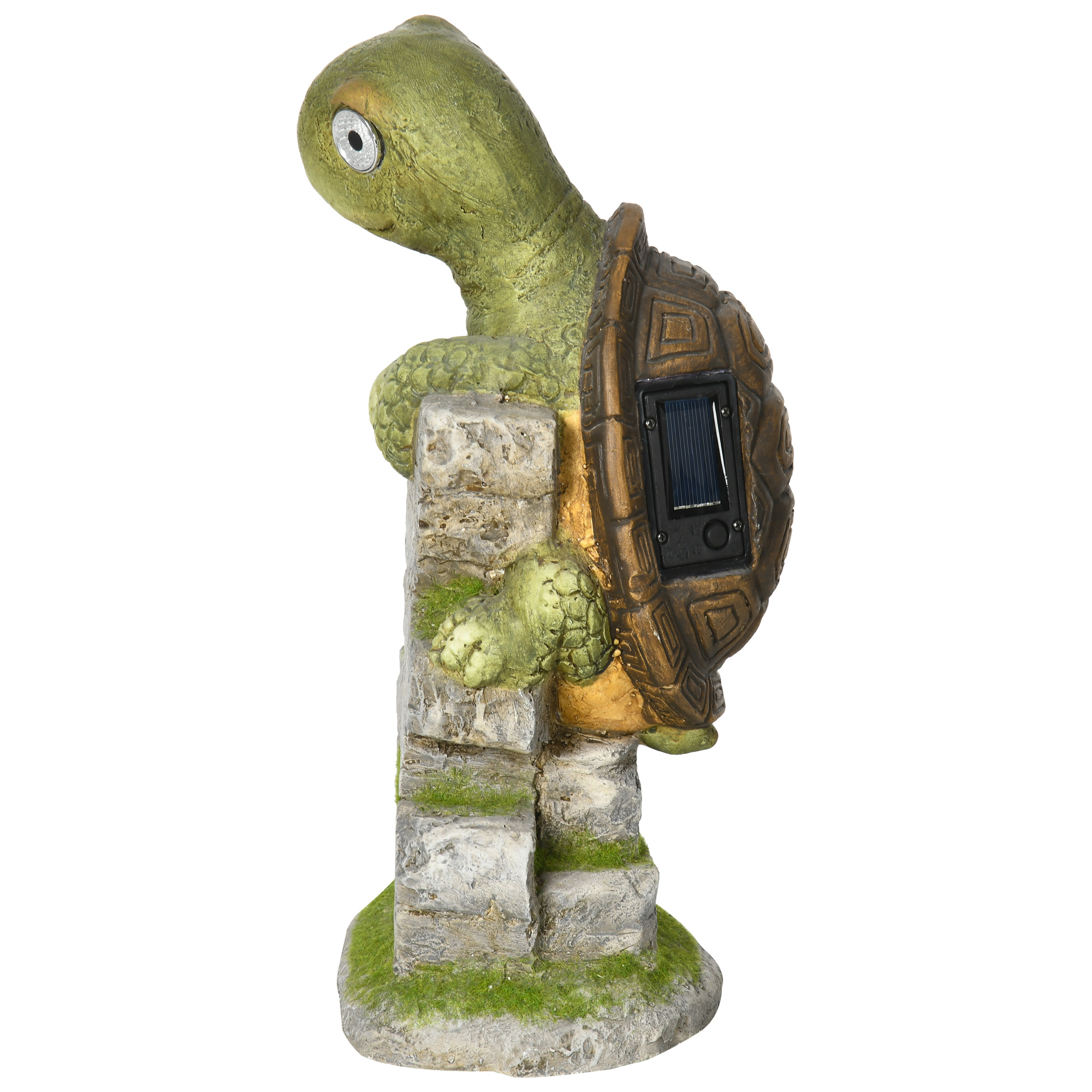 Gartenfigur "Kleine Schildkröte", Gartendekoration, wetterbeständig, inkl. Solarlicht