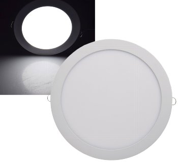 LED Licht-Panel "QCP-30R", Ø 30cm - 230V, 24W, 2170 Lumen,4200K /neutralweiß LED Licht-Panel "QCP-30R", Ø 30cm - 230V, 24W, 2170 Lumen,4200K /neutralweiß