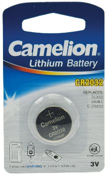 Lithium Knopfzelle CR2032, 3V, 20x3,2mm, 1er-Blister