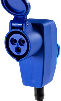 CEE Adapter auf Schutzkontakt-Stecker, 230V, H07RNF 3G2,5, 1,5m Kabel