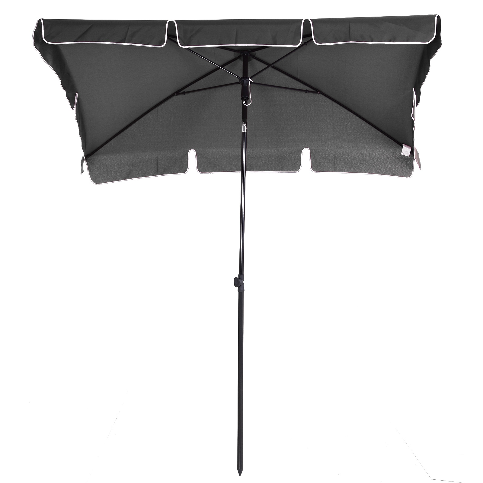 Sonnenschirm Strandschirm Gartenschirm Schirm Balkonschirm Sonnenschutz knickbar Grau