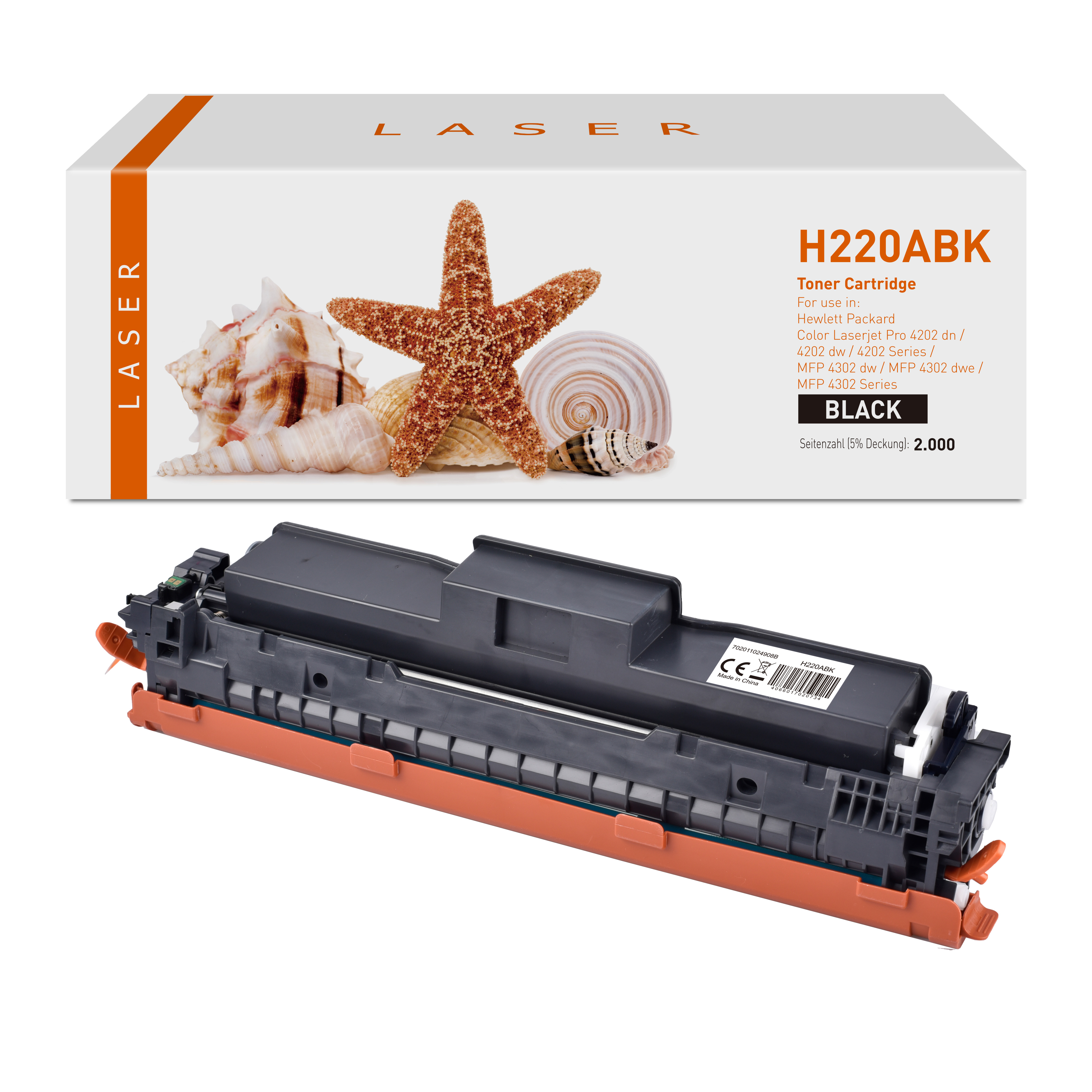 220ABK alternativ Toner black für HP / W2200A / 2.000 Seiten