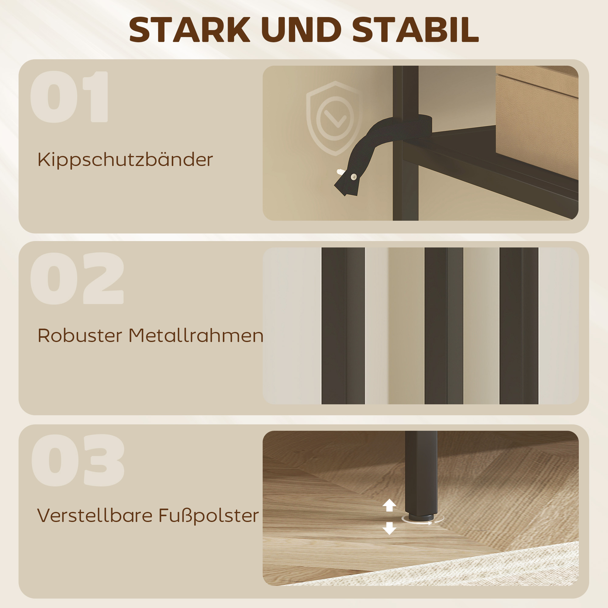 Konsolentisch 3-stufige Ablagen Schmaler Eingangsbereichstisch Stahlrahmen für Wohnzimmer Flur 55 cm Schwarz