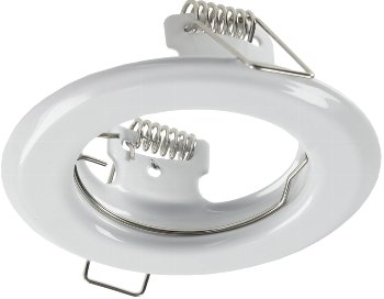 Decken-Einbaustrahler "SR80" weiß - starr, Ø80mm, für 50mm Lampen Decken-Einbaustrahler "SR80" weiß - starr, Ø80mm, für 50mm Lampen