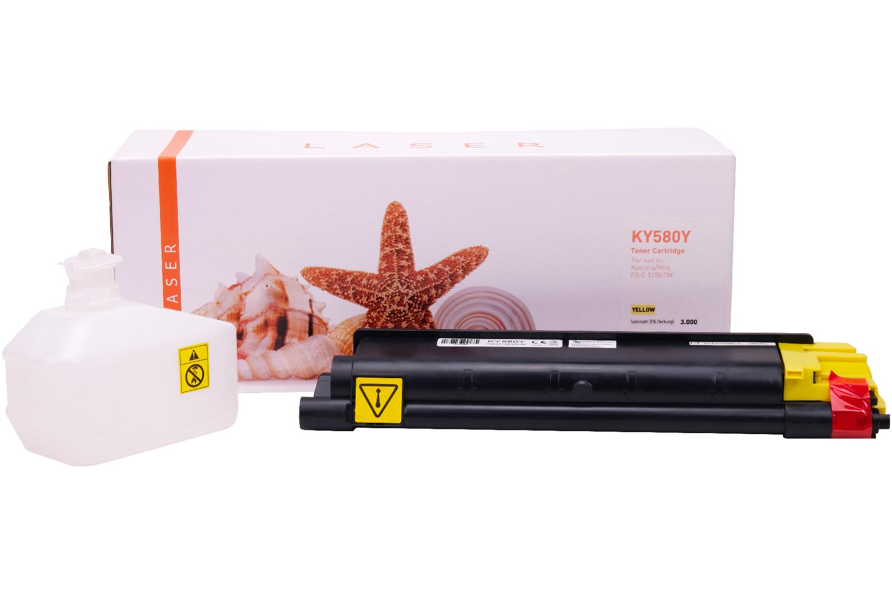 TK580Y alternativ Toner gelb für Kyocera / TK580Y / 3.000 Seiten TK580Y alternativ Toner gelb für Kyocera / TK580Y / 3.000 Seiten