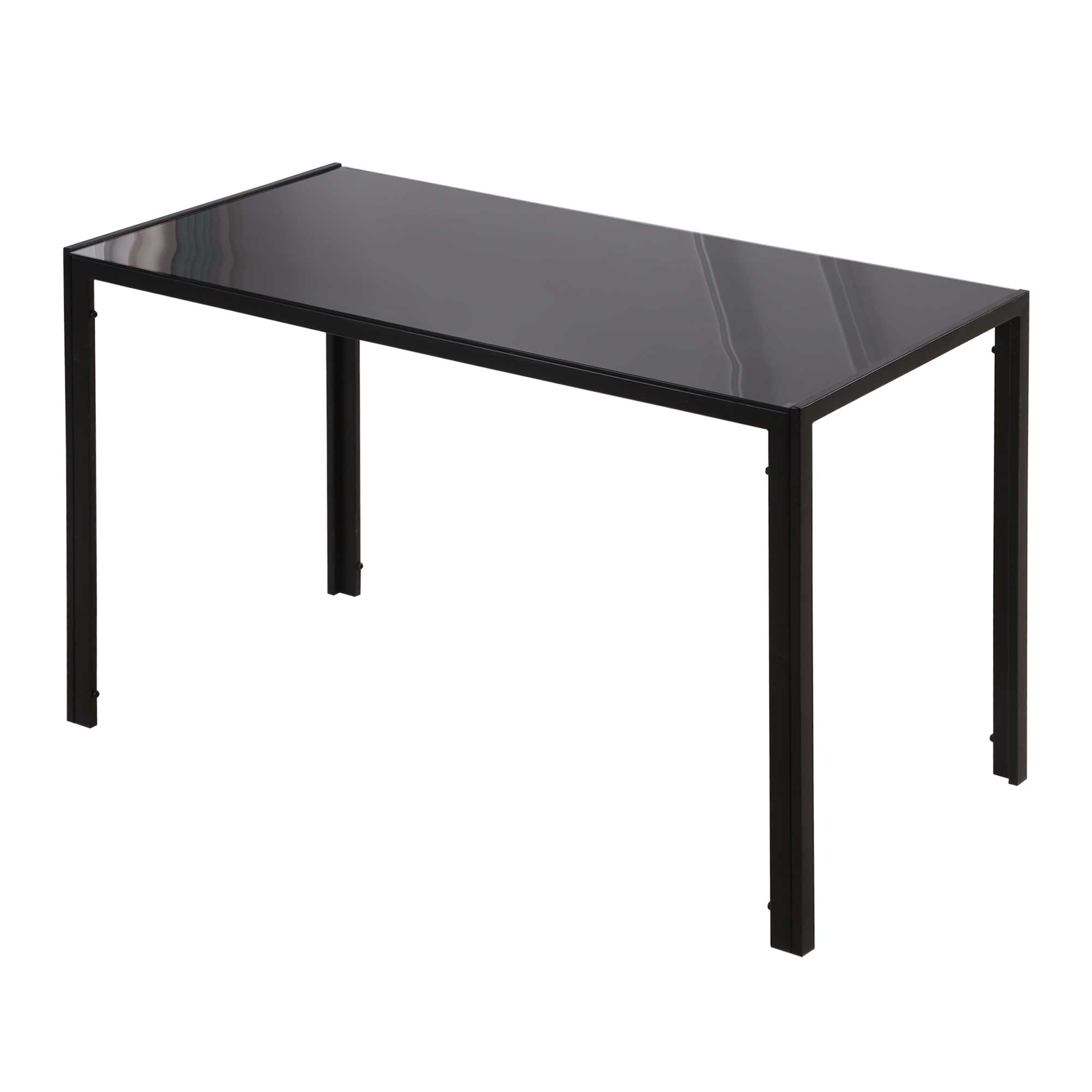 Esstisch Küchentisch großer Tisch, modernes Design, 120 cm x 60 cm x 75 cm, Schwarz