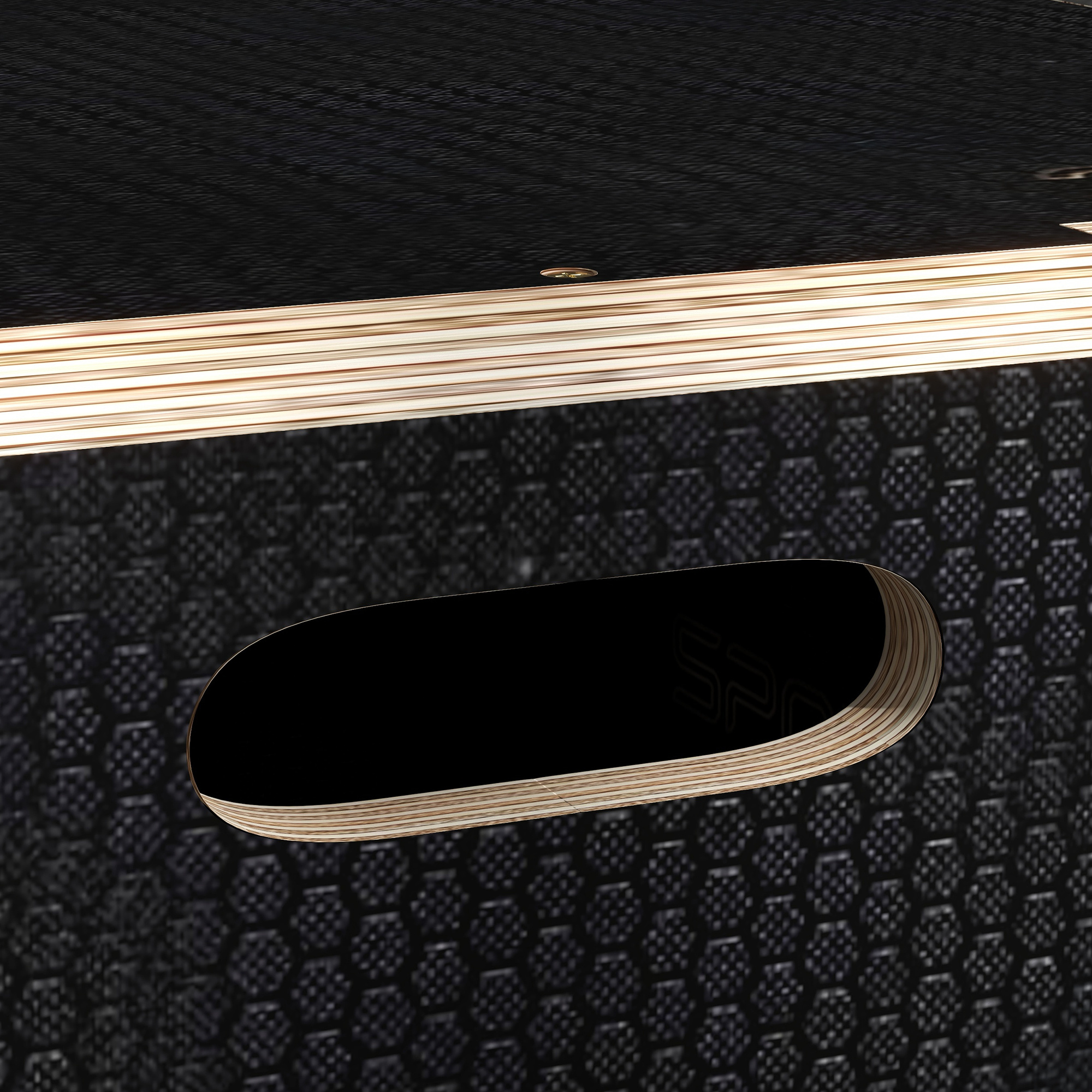 Plyo-Box/Sprungbox, robust, 40,5 x 35,5 x 30,5 cm, Schwarz, Griff 10x3,5 cm, bis 120 kg