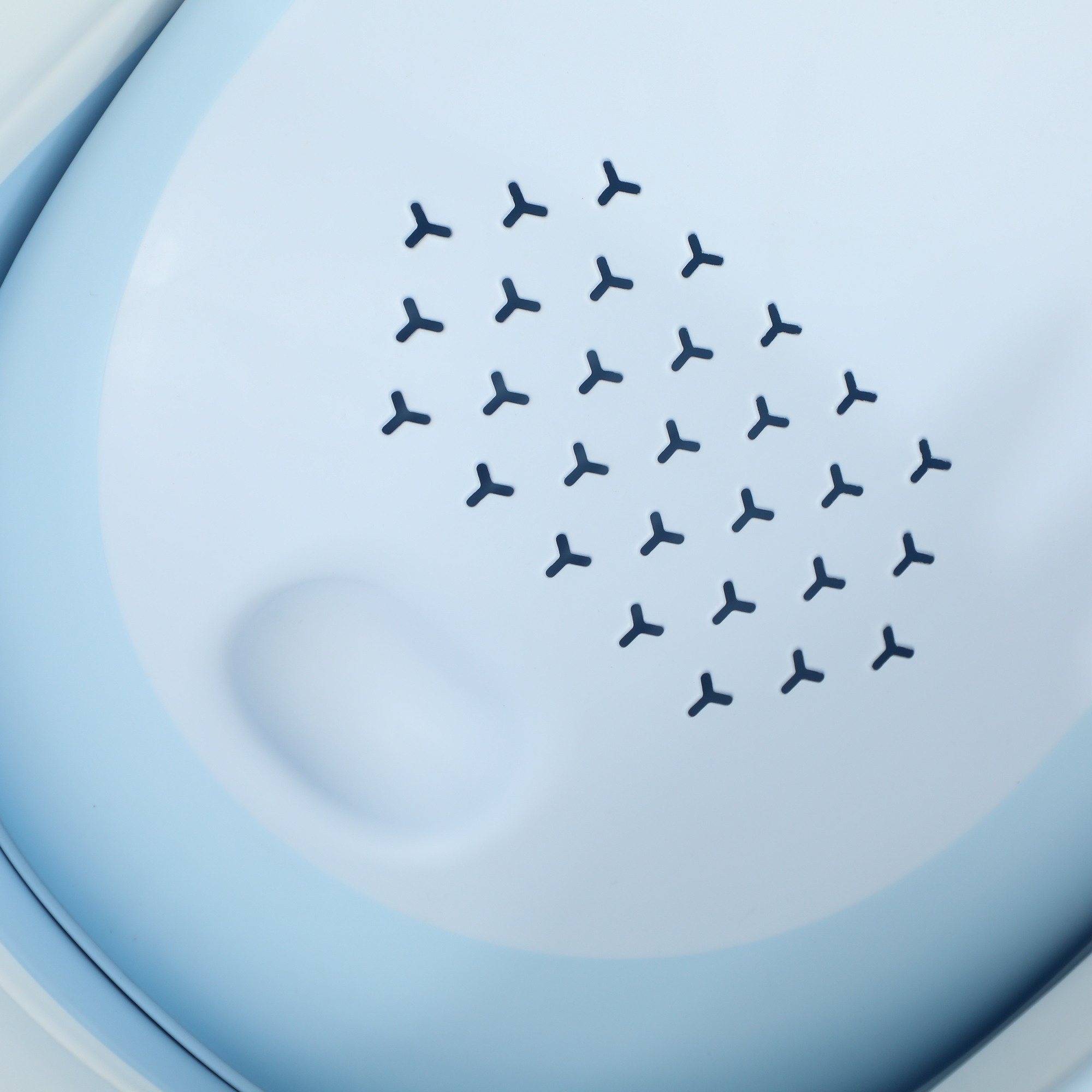 Babybadewanne, faltbar, rutschfester Boden, sichere Materialien, 83L x 48B x 23,5H cm, Hellblau