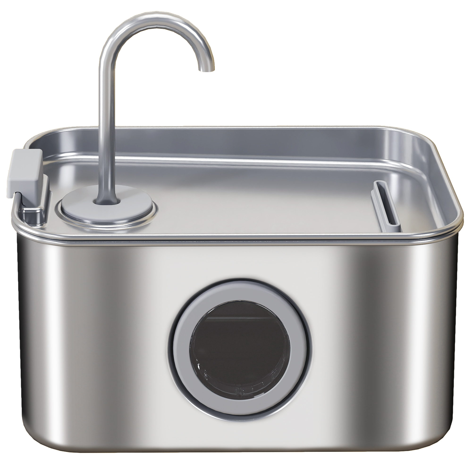 Katzenbrunnen 3,2l Trinkbrunnen für Katzen mit leiser Pumpe Aktivkohlefilter