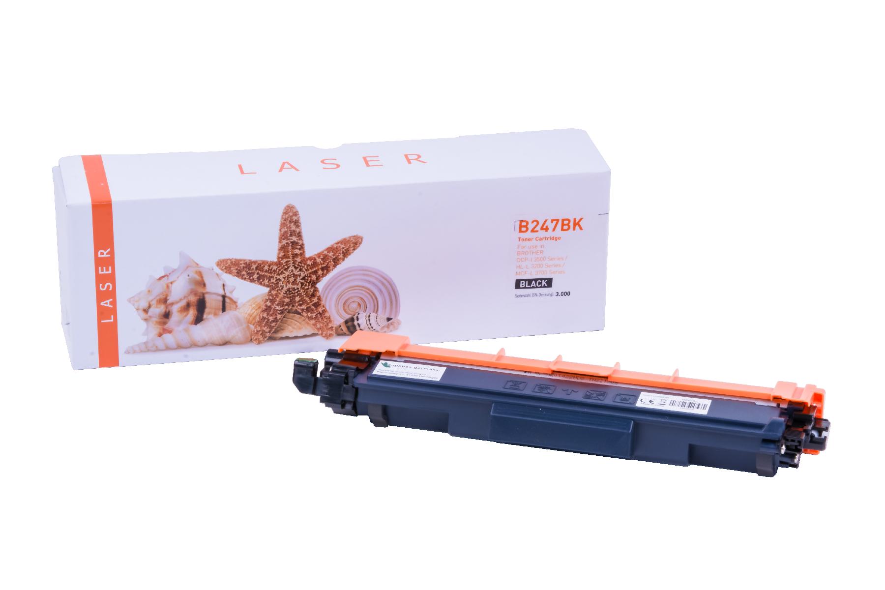 TN247BK alternativ Toner black für Brother / TN247BK / 3.000 Seiten