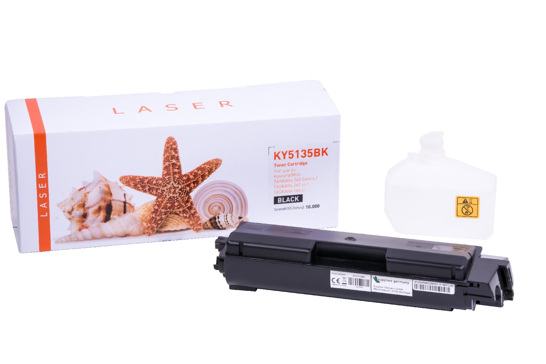 TK5135schwarz alternativ Toner schwarz für Kyocera / TK5135schwarz / 10.000 Seiten TK5135schwarz alternativ Toner schwarz für Kyocera / TK5135schwarz / 10.000 Seiten