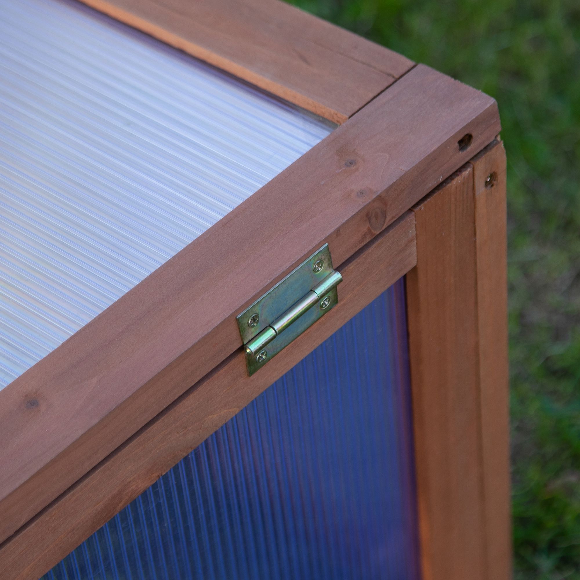 Mini-Gewächshaus, Kleines Gewächshaus für den Garten, mit PC-Platten, Gute Lichtdurchlässigkeit, 100L x 65B x 40H cm