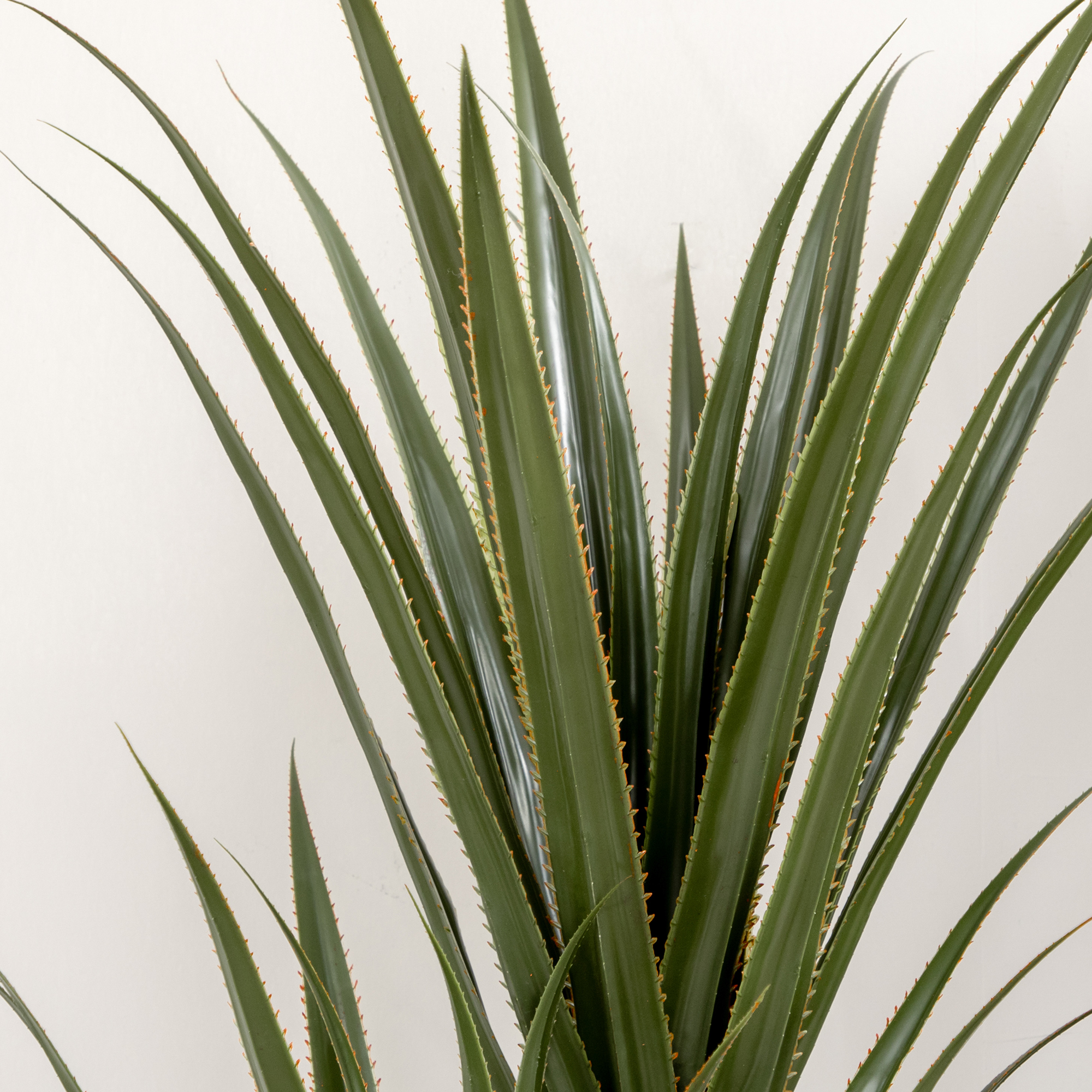 Künstliche Yucca groß 190cm Kunstpflanze, Plastik Künstliche Pflanze im Topf, 17 x 17 x 190 cm Smaragdgrün