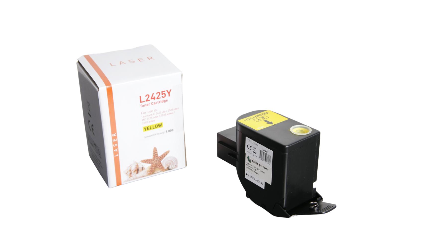 C2425Y alternativ Toner gelb für Lexmark / C2320Y0 / 1.000 Seiten C2425Y alternativ Toner gelb für Lexmark / C2320Y0 / 1.000 Seiten