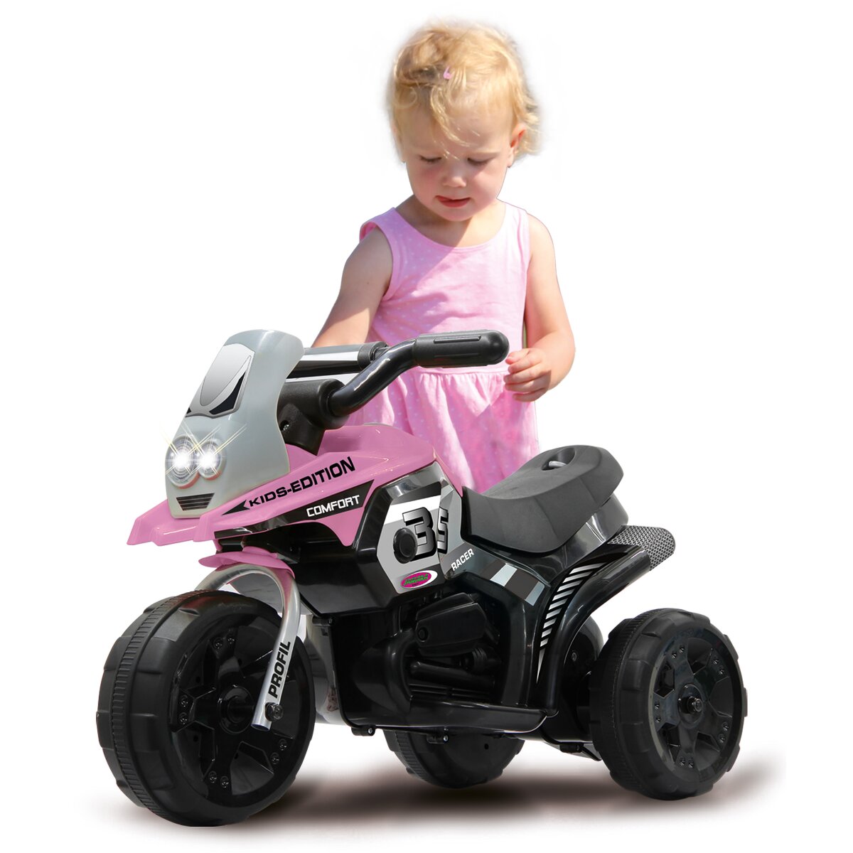 Kinderfahrzeug E-Trike Racer pink