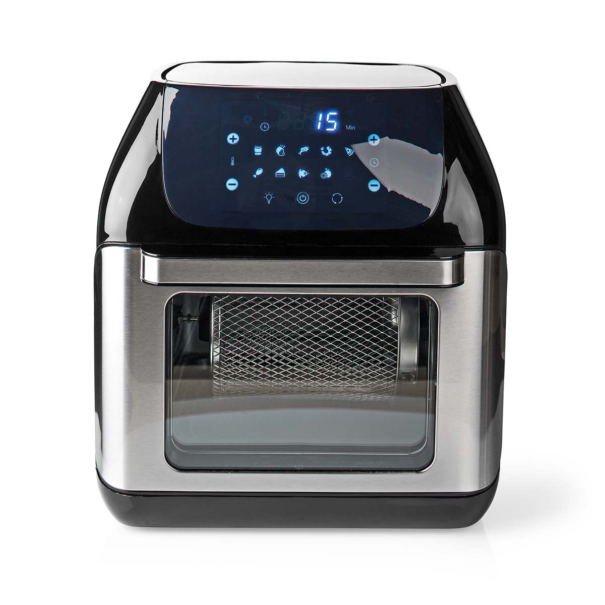 Heißluft Fritteuse | 12 l | Timer: 60 min | Anzahl voreingestellter Programme: 9 | Digital | schwarz