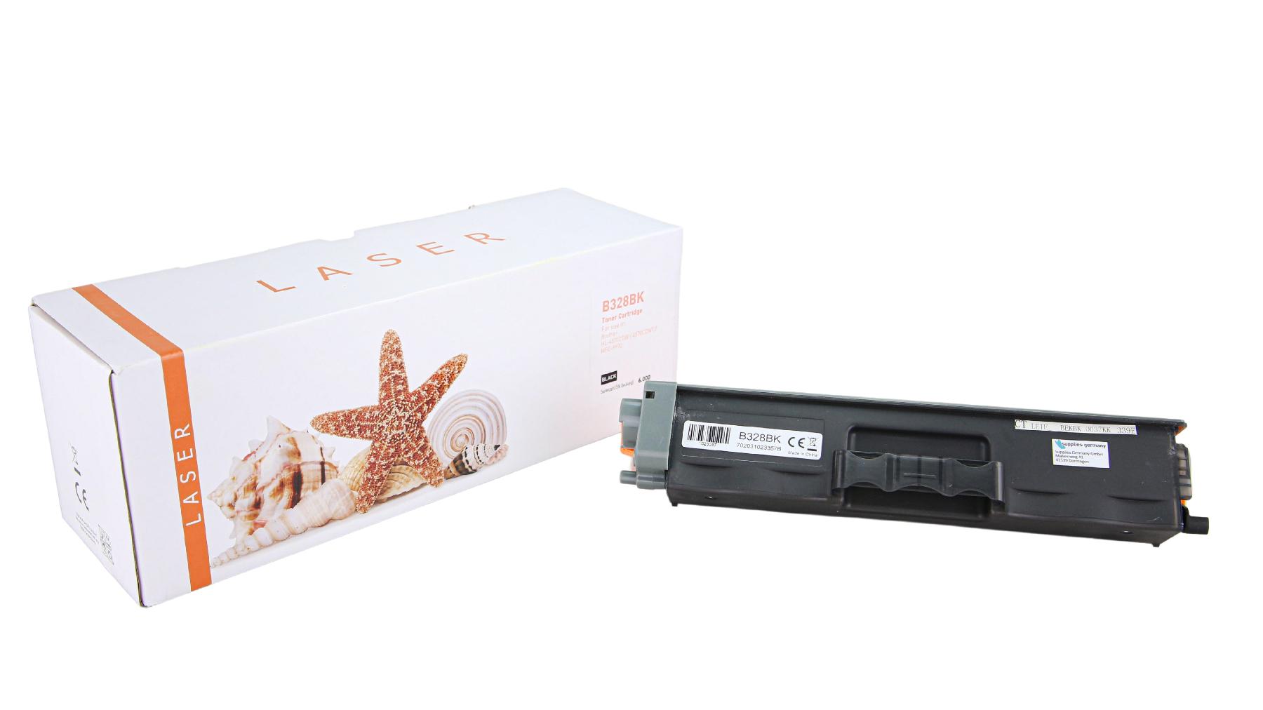 TN328schwarz alternativ Toner schwarz für Brother  / TN328schwarz / 6.000 Seiten