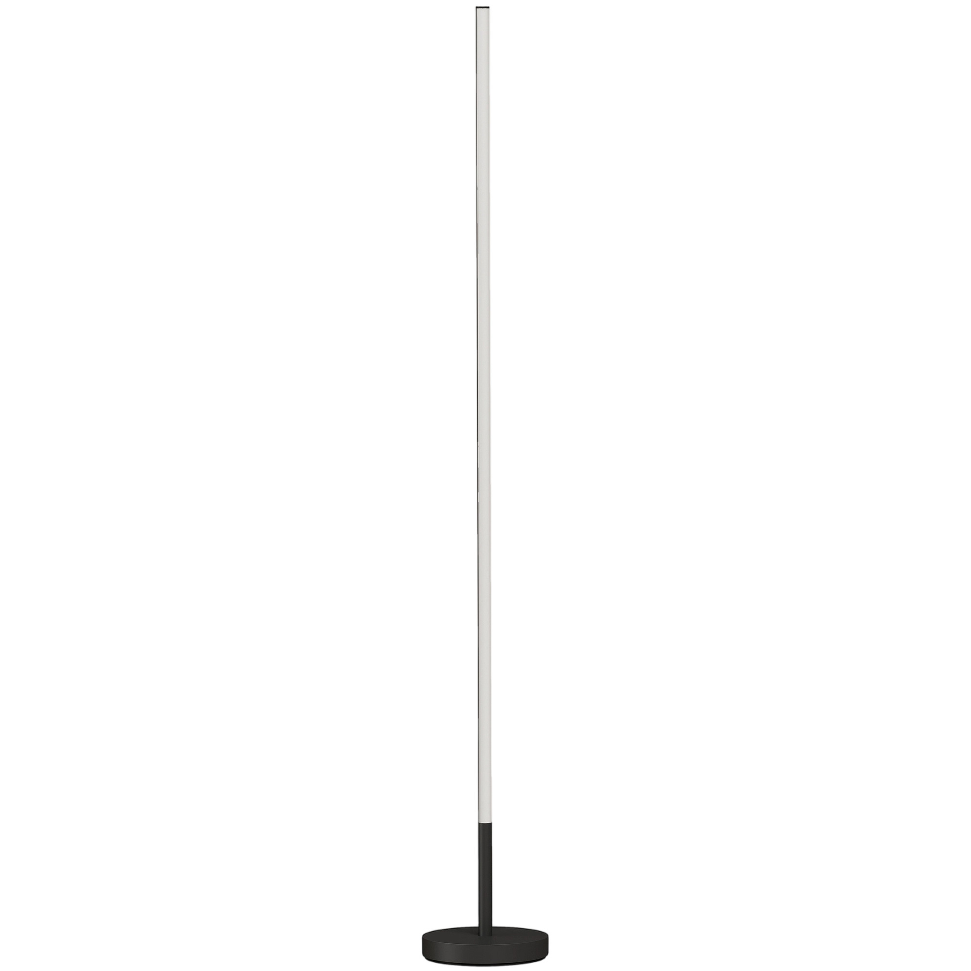 LED-Ecklampe, moderne Stehlampe, 1450 lm, 3 Helligkeitsstufen, Fußschalter, 3000 K, Wohn-/Schlafzimmer, Schwarz