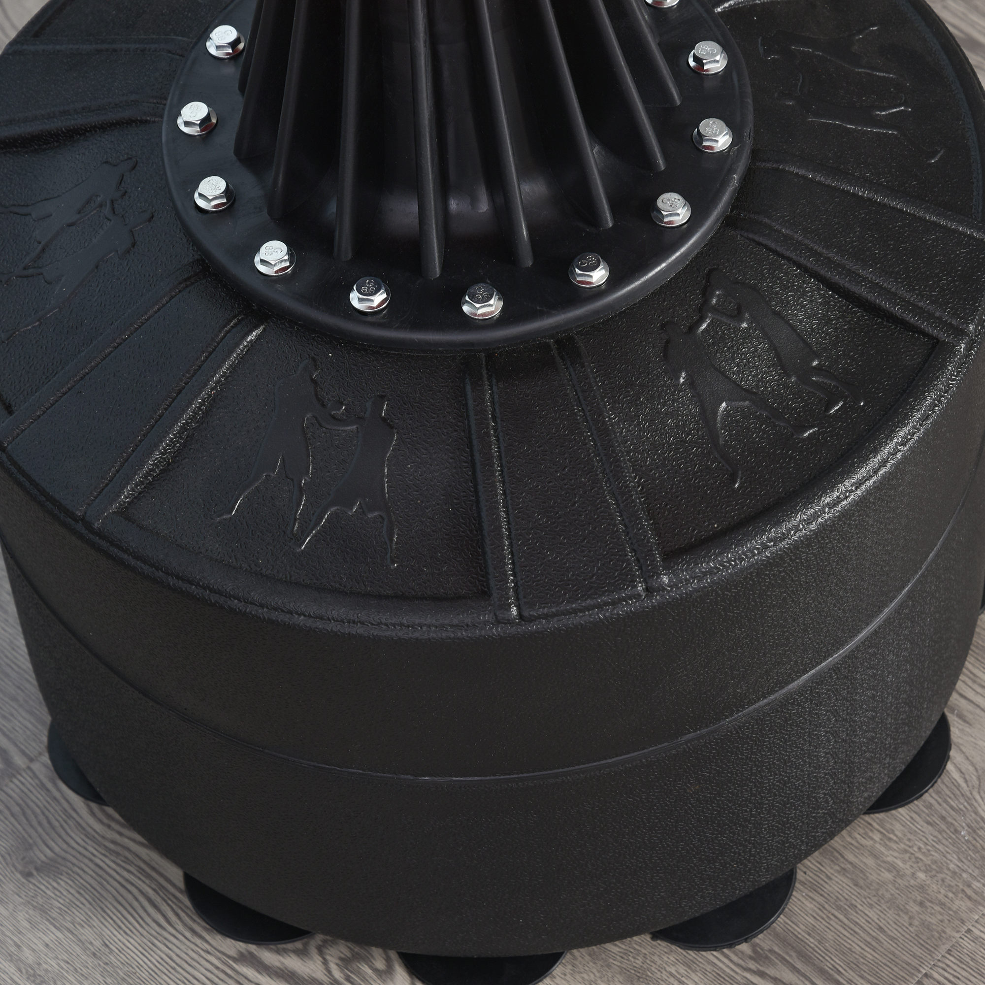 Standboxsack Boxtrainingsgerät mit Reflexball, 360°-Drehstange, Saugfuß, Sand/Wasser befüllbar, Stehend Boxassistent mit Handschuhe, Luftpumpe Training Boxsack 88 x 48 x 155-205 cm