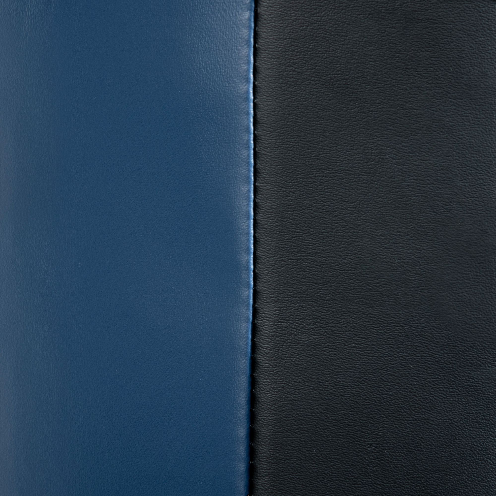 Boxdummy, freistehend, höhenverstellbar, schwerer Standfuß, Kunstleder, schwarz+grau+blau, 55 x 55 x 178-207 cm