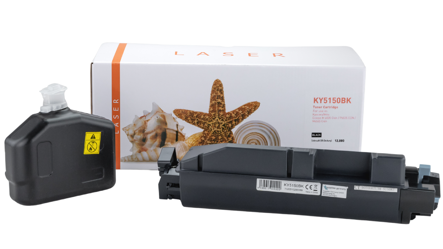 TK5150BK alternativ Toner black für Kyocera / TK5150K / 12.000 Seiten