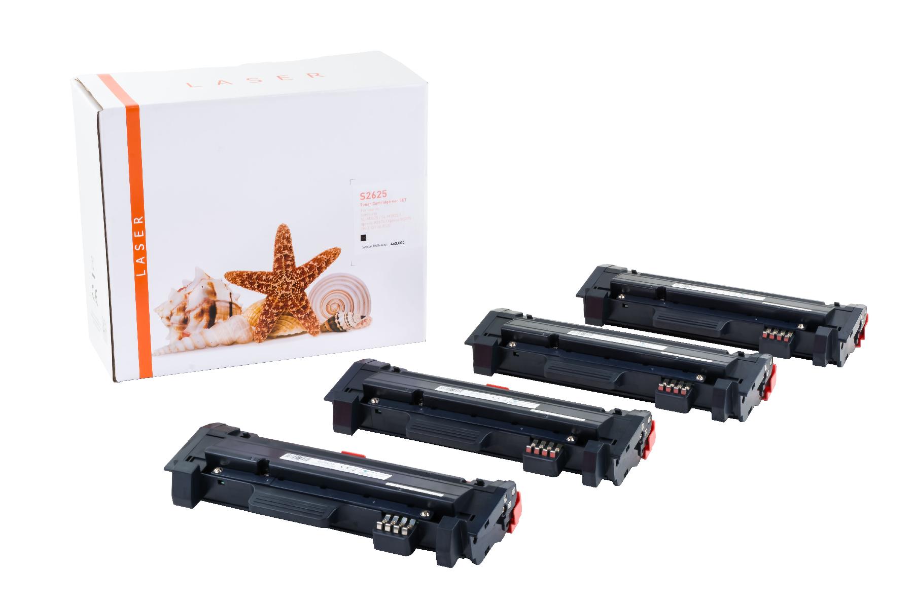 4er Set M2625 alternativ Toner schwarz für Samsung / MLTD116L/ELS / 4x3.000 Seiten 4er Set M2625 alternativ Toner schwarz für Samsung / MLTD116L/ELS / 4x3.000 Seiten