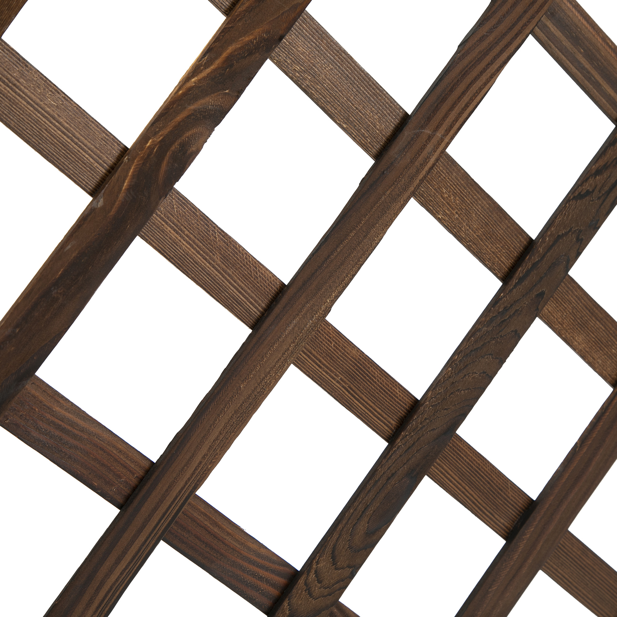 Hochbeet Pflanzenkasten mit Rankgitter, Spalier Pflanzkübel, Blumenkasten Holz, 72,5x31,5x149,5cm für Garten Balkon Terasse, Blumenkübel für Kletterpflanzen, Blumen, Braun
