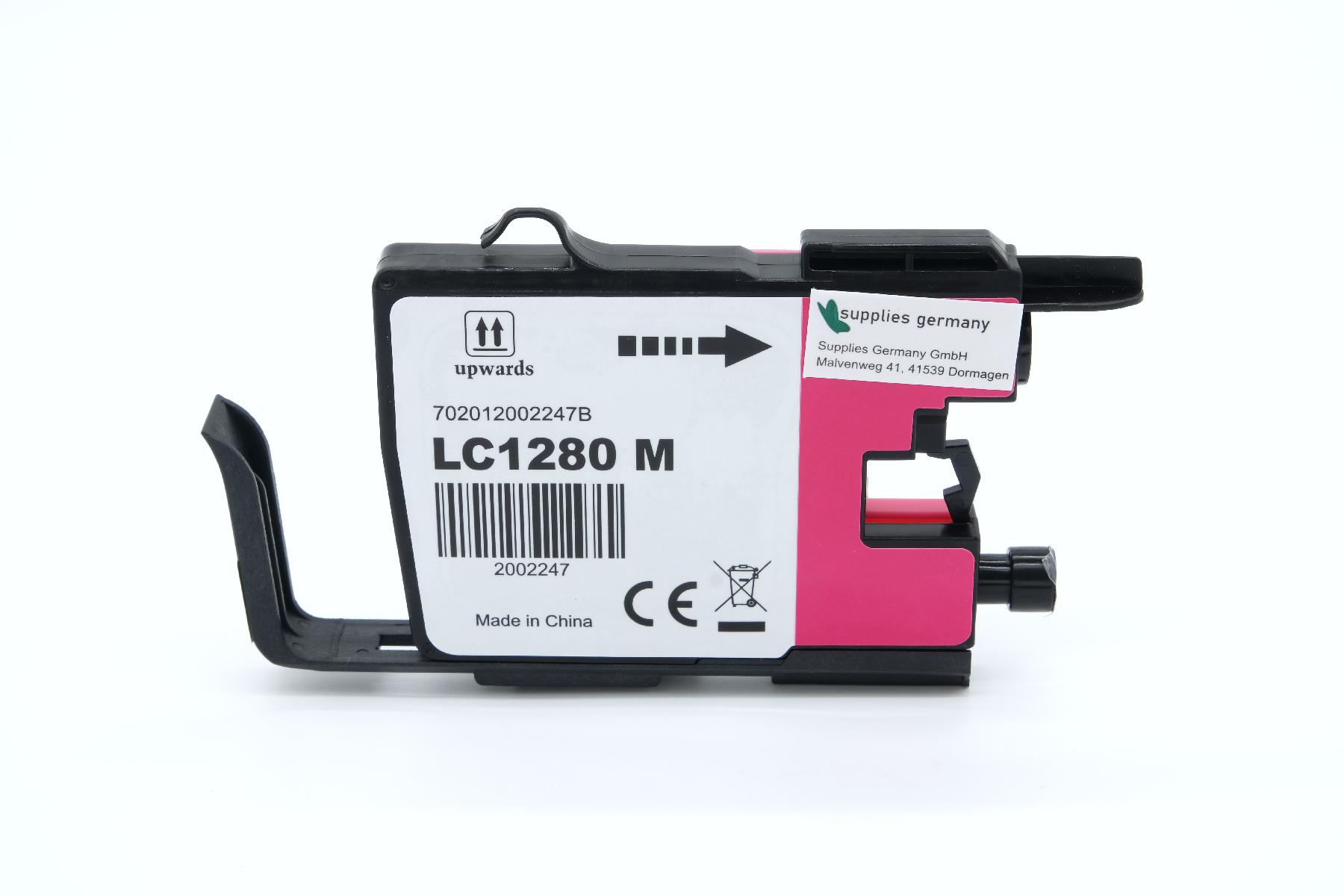 LC1280XLM alternativ Tinte magenta für Brother / LC1280XLM / 20ml