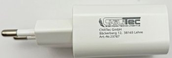 Stecker-Netzteil mit USB "CTN-0520 Duo", Aus 5V=, 2x1/1x2A, 10W