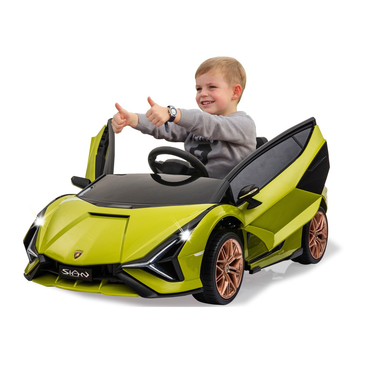 Kinderfahrzeug Lamborghini Sián FKP 37 grün 12V Kinderfahrzeug Lamborghini Sián FKP 37 grün