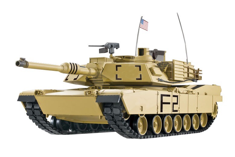 RC Panzer "M1A2 Abrams" Metallgetriebe, Metallketten & Metallräder PRO RRZ