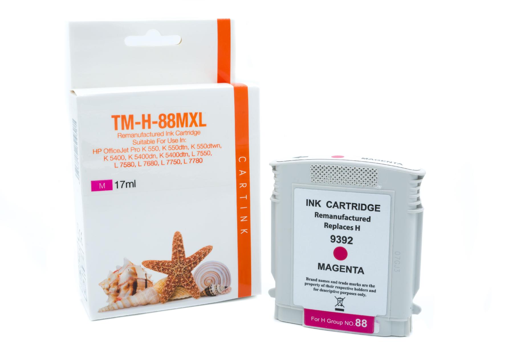 88MXL Refill Tinte magenta für HP / C9392A / 17