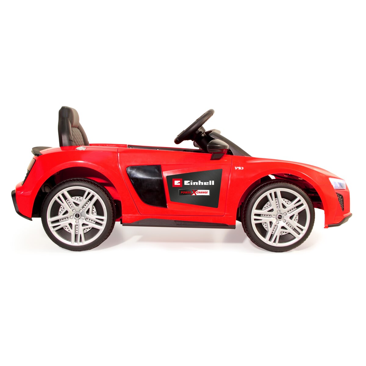 Kinderfahrzeug Audi R8 Spyder rot Einhell Power X-Change inkl. Starter Set