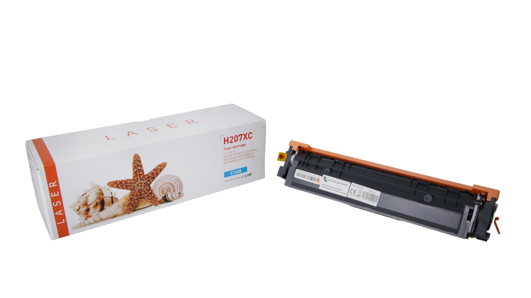 207XC alternativ Toner Cyan für HP / W2211X / 2.450 Seiten 207XC alternativ Toner Cyan für HP / W2211X / 2.450 Seiten
