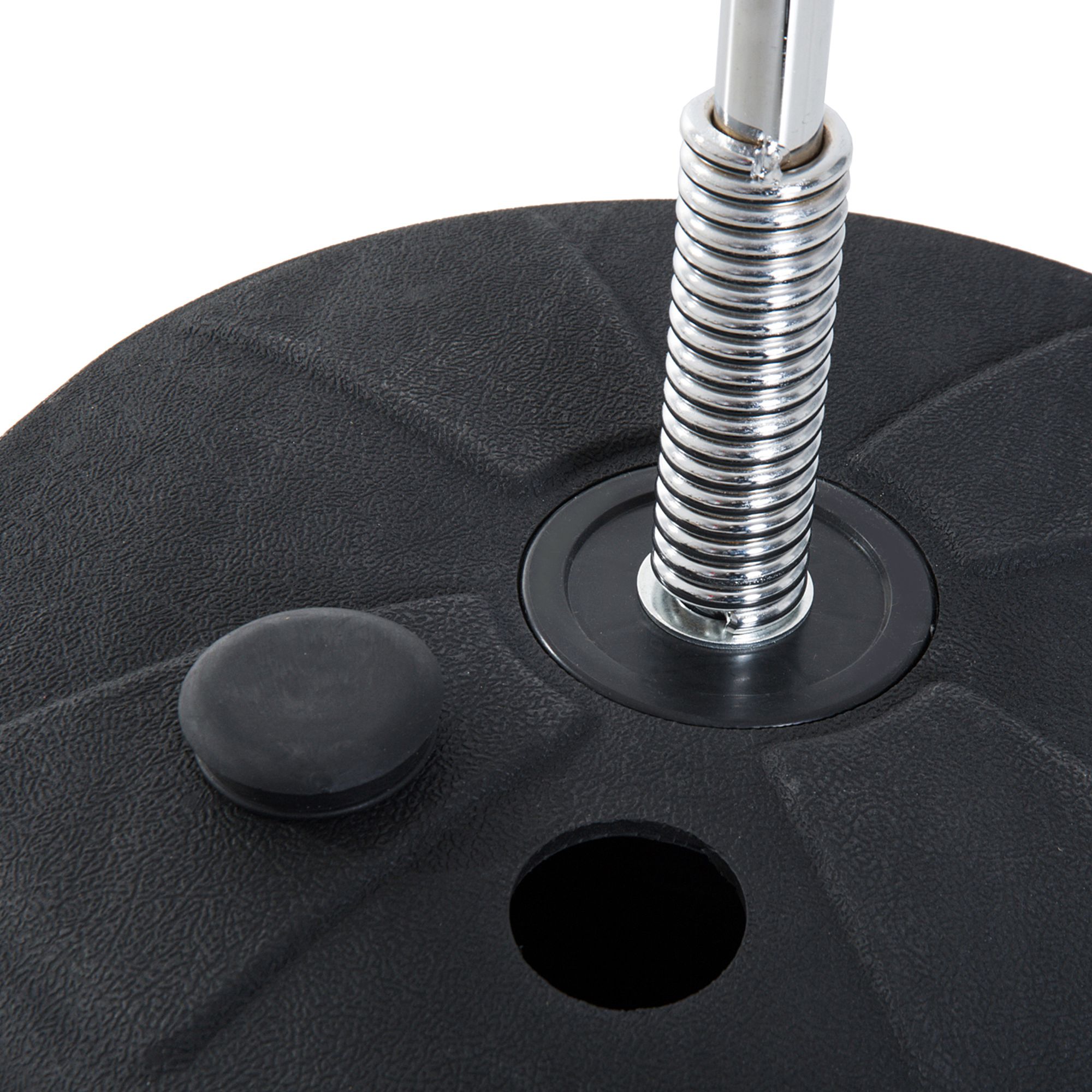 Box-Set mit Punchingball, höhenverstellbar, inkl. Boxhandschuhe, 126-144cm, Schwarz