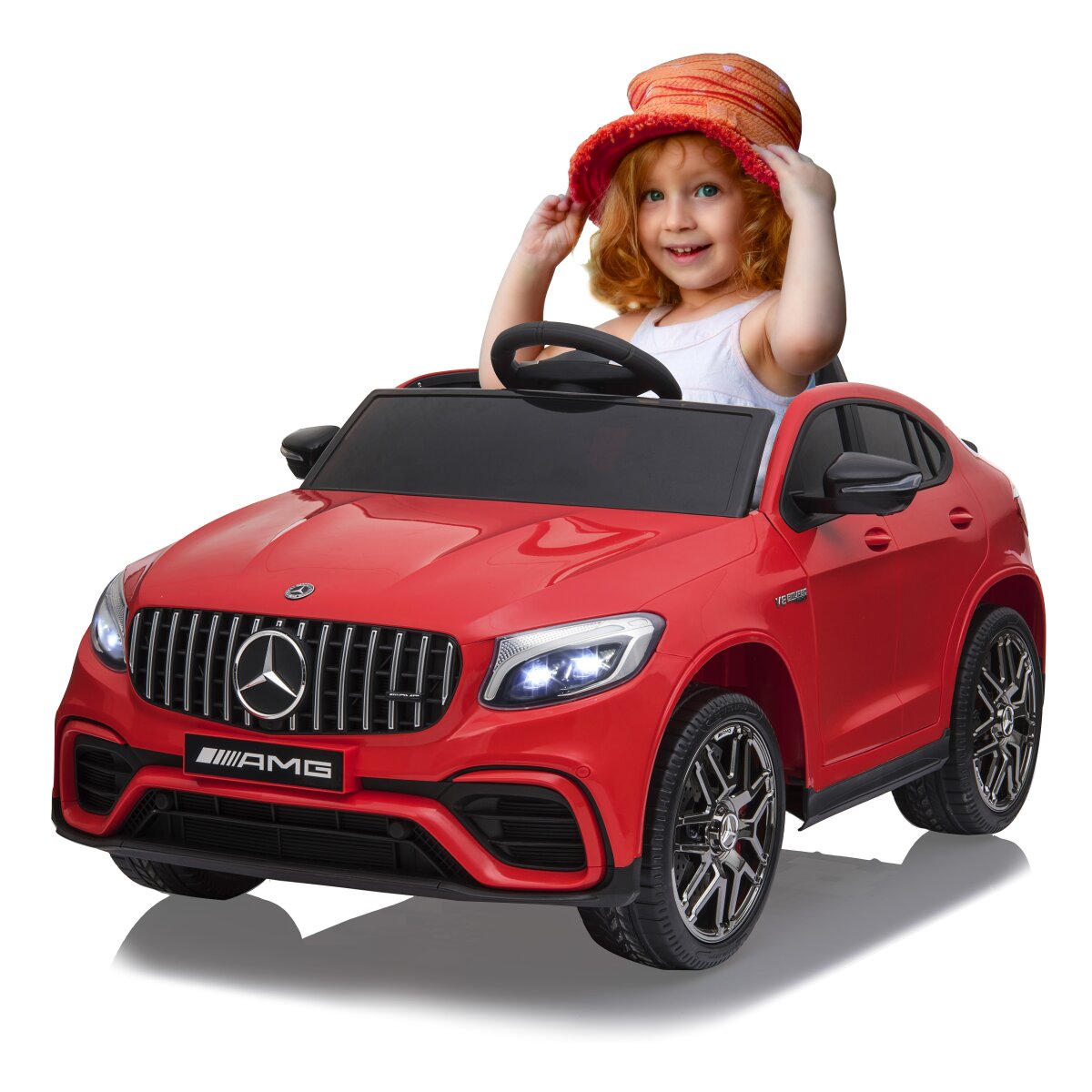 Kinderfahrzeug Mercedes-AMG GLC 63 S Coupé rot 12V