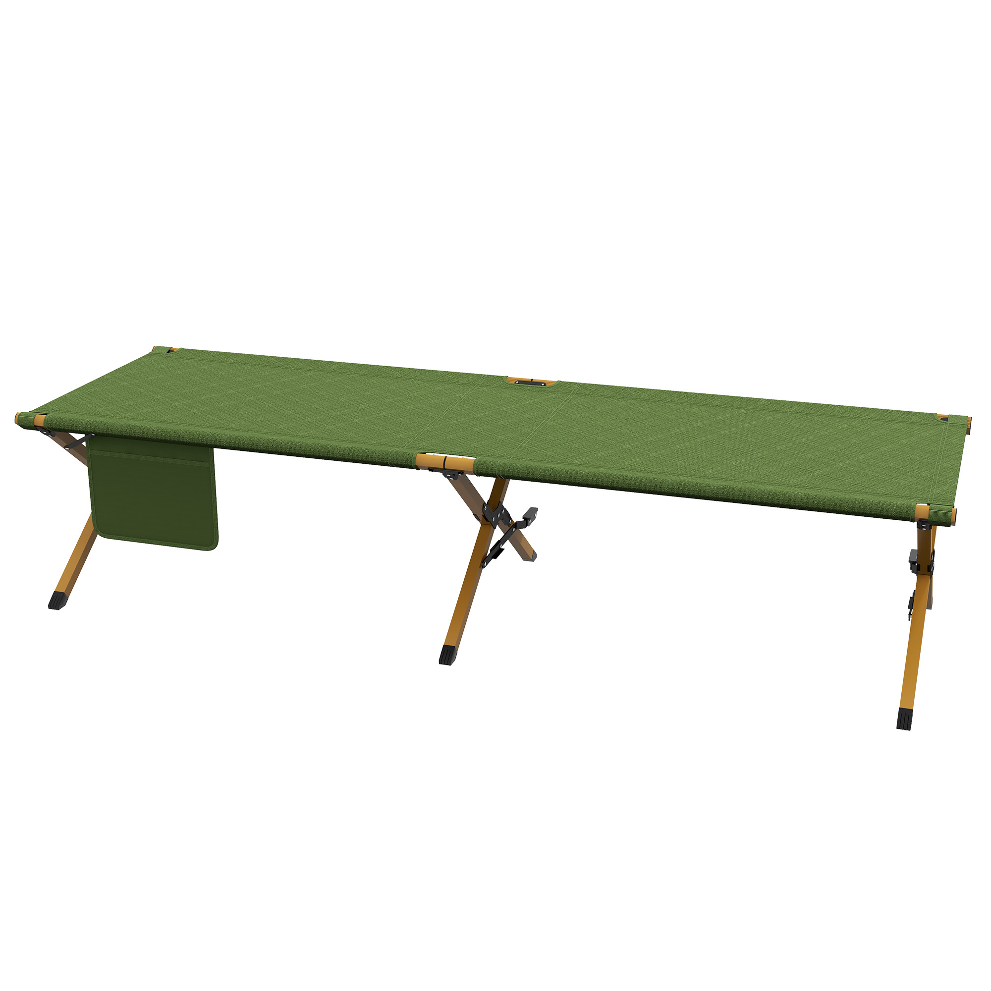 Feldbett faltbar Campingbett mit Tragetasche 196 x 64 x 45 cm Gästebett bis 200 kg für Outdoor, Camping Reisen
