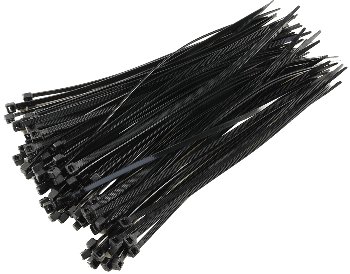 Kabelbinder 200mm x 3,5mm, schwarz, 100er Pack, hohe Zugkraft, UV fest Kabelbinder 200mm x 3,5mm, schwarz, 100er Pack, hohe Zugkraft, UV fest